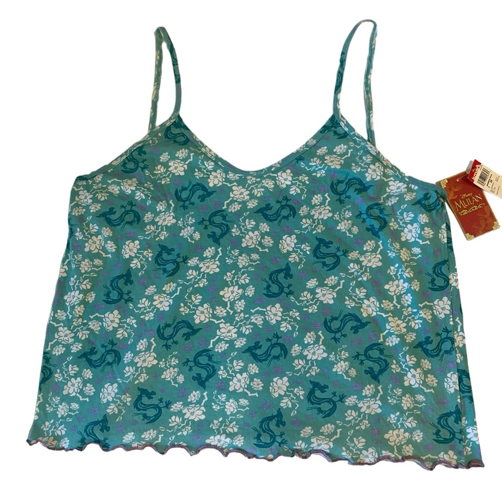 Disney Womens Mulan Blue Tank Top size 2XL NWT